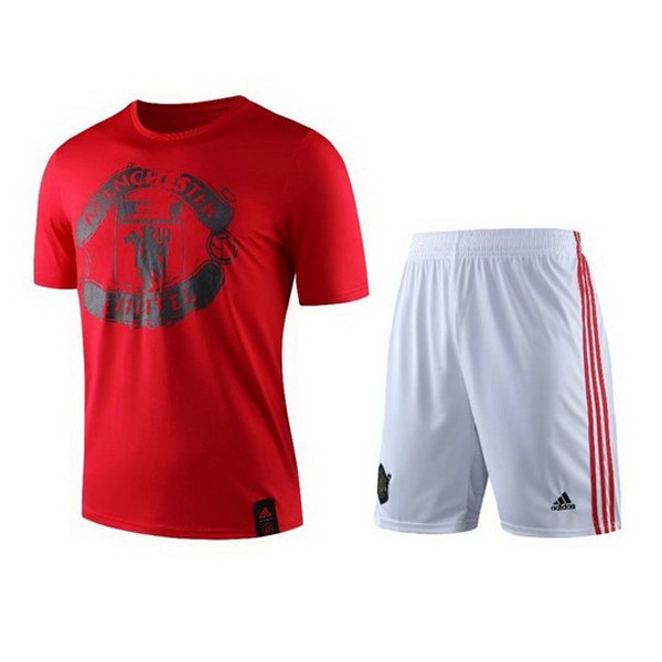 Entrenamiento Manchester United Conjunto Completo 2019-20 Rojo Blanco